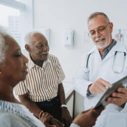 A couple attending an audiology appointment together