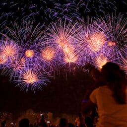Watching fireworks